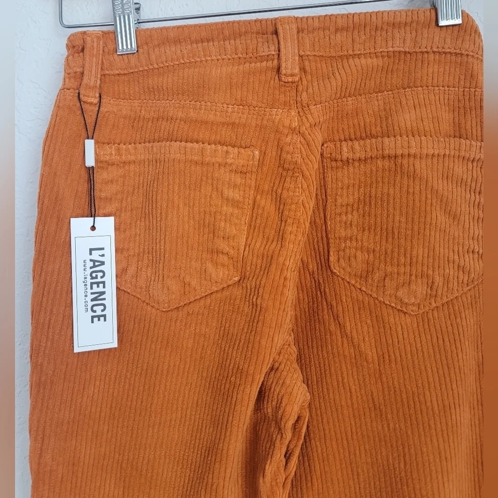 L'AGENCE Oriana High Rise‎ Straight corduroy Pants SIze 25 New